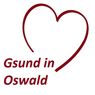 Ein rotes Herz auf weißem Hintergrund mit den Worten 'und in wald' darunter in Rot geschrieben.