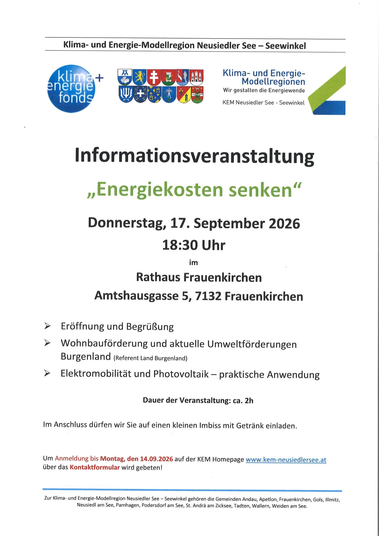 Informationsveranstaltung-Energiekostensenken