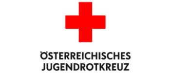 Das Bild zeigt ein rotes Kreuz-Symbol, die Worte 'Österreichisches Jugendrotkreuz' und den Satz 'Aus Liebe zum Menschen'.