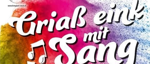 Plakat für einen Chorkonzert mit Musik und Klang am 8. Mai 2026 um 19:30 Uhr im Pfarrsaal Krieglach. Mit dem Vocal Ensemble Kindberg und anderen. Der Eintritt ist freiwillig.
