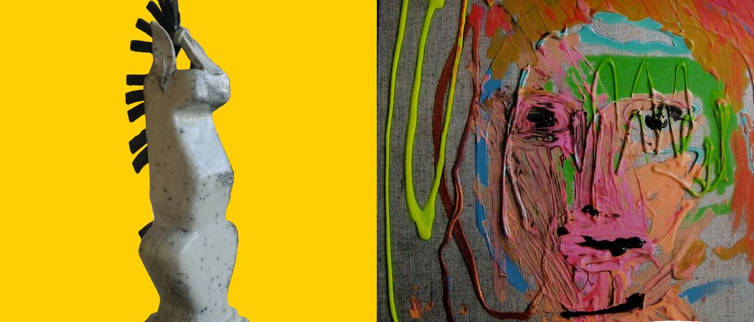 Ein Werbeplakat für die Kunstlerzug-Graz-Kunstausstellung mit Werken von Gerlinde Mattaus und Sarah Godhart. Eröffnung am 17. Juni 2026 um 19:00 Uhr. Ausstellung läuft bis 10. Juli 2026. Öffnungszeiten: Donnerstag 15:00-18:00 Uhr, Freitag & Samstag 11:00-16:00 Uhr.