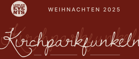 Plakat für Weihnachten 2025 mit einem Paar in Winterkleidung vor einem verschneiten Hintergrund. Der Text ist auf Deutsch und lädt zur Teilnahme an der Veranstaltung ein.