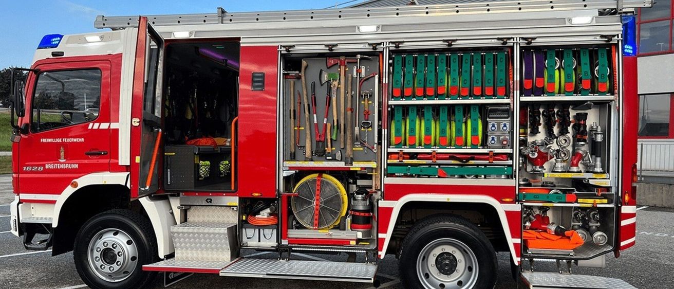 Bild enthält, Transportation, Truck, Vehicle, Machine, Wheel, Fire Truck