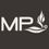 MP Studio Mairhofer GmbH-Logo. Auf einem schwarzen Hintergrund ist ein weißes MP-Logo zu sehen. Die Buchstaben MP sind fett und einfach. Das Logo hat ein flammenartiges Design auf der rechten Seite.