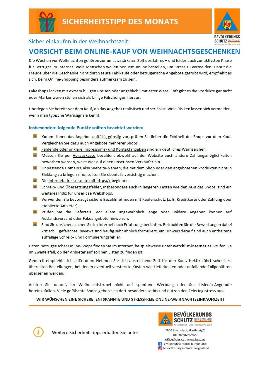 Die Wochen vor Weihnachten gehören zu den umsatzstärksten Zeiten des Jahres - und leider auch zur aktivsten Phase für Betrüger im Internet. Viele Menschen wollen bequem online bestellen, um Stress zu vermeiden. Damit die Freude über die Geschenke nicht durch teure Fehlkäufe oder betrügerische Angebote getrübt wird, empfiehlt es sich, beim Online-Shopping besonders aufmerksam zu sein.