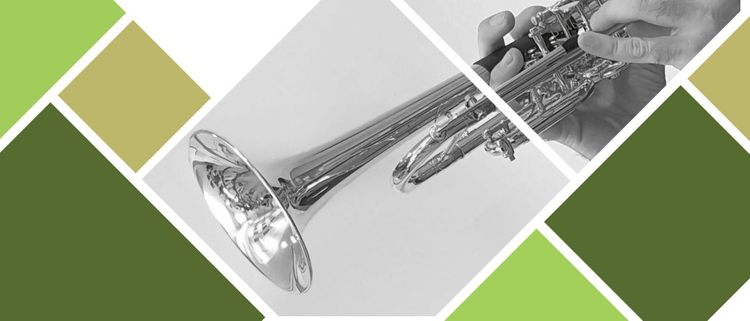 Bild enthält, Advertisement, Poster, Person, Musical Instrument, Face, Head, Brass Section, Horn