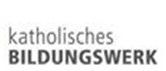 Das Bild zeigt das Logo des 'Katholisches Bildungswerk', einem katholischen Bildungszentrum, mit den Initialen 'xbw' in Grün und Schwarz.