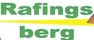 Das Logo für Rafingsberg zeigt einen fetten grünen Text mit einer gelben Linie darunter, was auf eine dynamische und aktive Markenidentität hinweist.