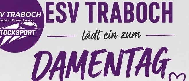 Einladung zum Damentag mit Stocksport am 11. Juni um 18:00 Uhr. Gemeinsam Spaß haben. Ort: Erwin Kaiser Halle.