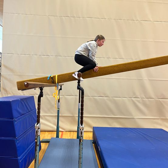 Bild enthält, Acrobatic, Adult, Female, Person, Woman, Gymnastics, Sport, Balance Beam