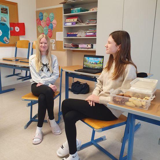 Bild enthält, Conversation, Person, Female, Girl, Teen, Sitting, Shoe, Laptop, Face, Head