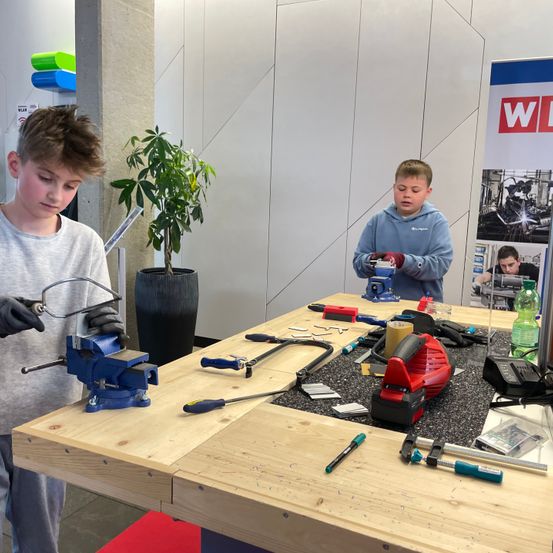 Bild enthält, Factory, Manufacturing, Workshop, Boy, Child, Male, Person, Teen, Plant, Car