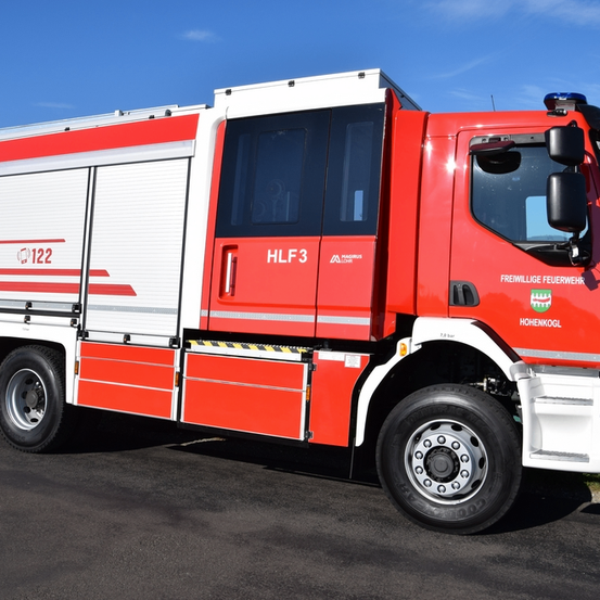 Bild enthält, Transportation, Truck, Vehicle, Machine, Wheel, Fire Truck
