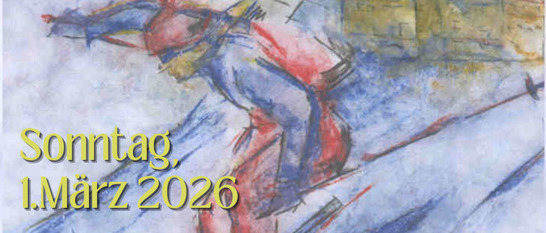 Plakat für den 51. Purtschellerlauf, geplant für Sonntag, 1. März 2026. Die Veranstaltung beginnt um 12:00 Uhr im Purtschellerhaus.