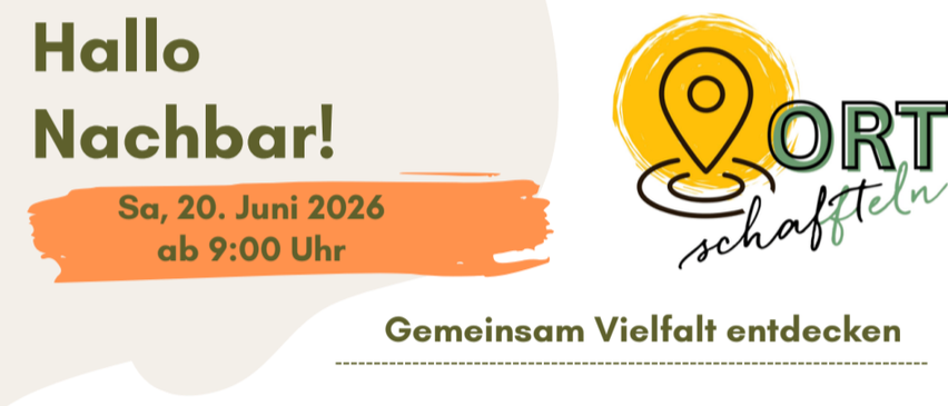 Entdecken Sie Vielfalt gemeinsam. Bei 'Hallo Nachbar' laden wir Menschen aus verschiedenen Kulturen ein, Geschichten und Traditionen zu teilen, neue Begegnungen zu schaffen und voneinander zu lernen. Genießen Sie Kostproben, Gemeinschaftsaktivitäten und teilweise kostenlose Teilnahme für einige.