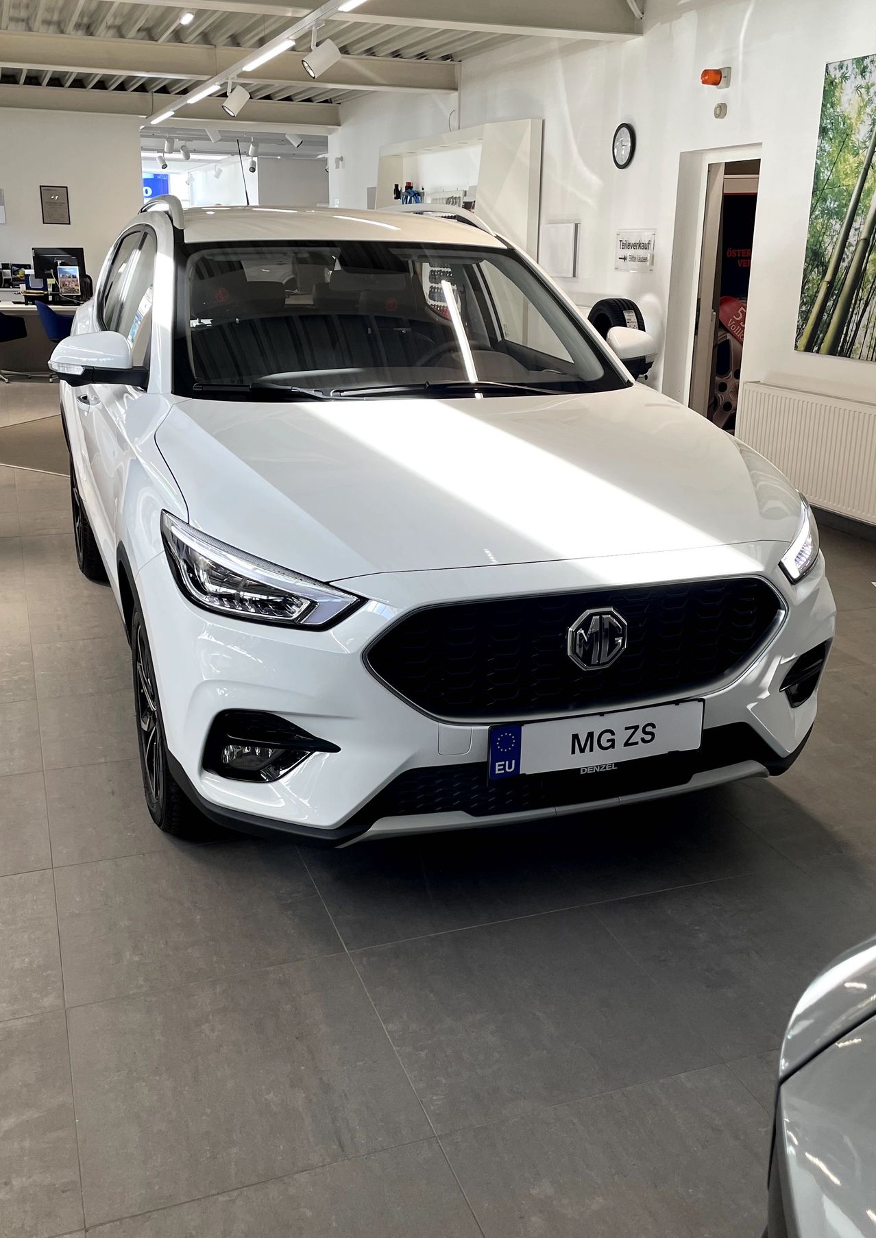 Bild enthält, Car, Vehicle, Monitor, Bumper, Lamp, Painting, Person