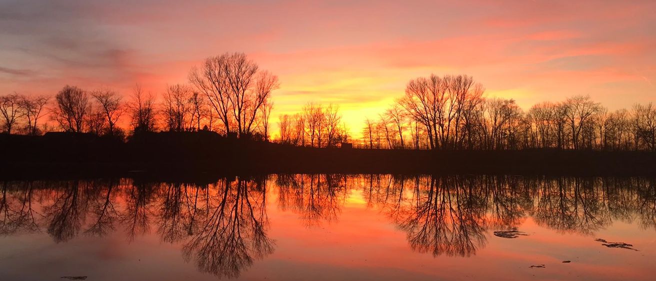 Bild enthält, Nature, Outdoors, Sky, Sunrise, Sunset, Scenery, Landscape, Horizon, Tree, Water