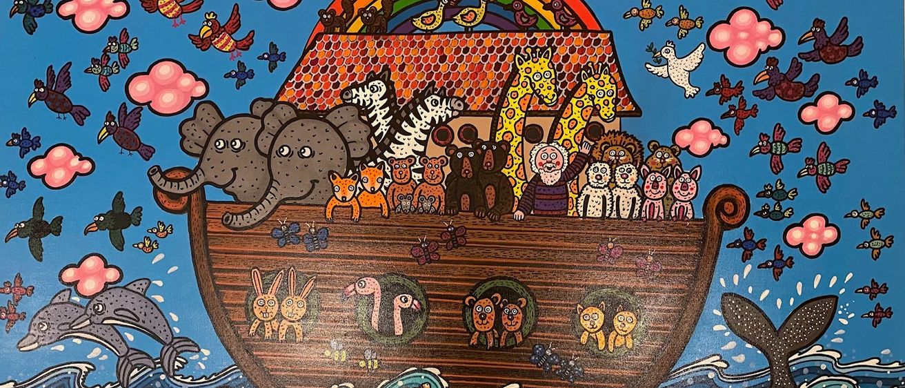 Bild enthält, Art, Painting, Person, Animal, Bird, Drawing