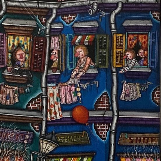 Bild enthält, Art, Painting, Mural, Collage, Person, Book, Comics, Baby, Modern Art, Face