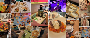 Bild enthält, Lunch, Meal, Collage, Icing, Dish, Dining Table, Table, Person, Restaurant, Baby