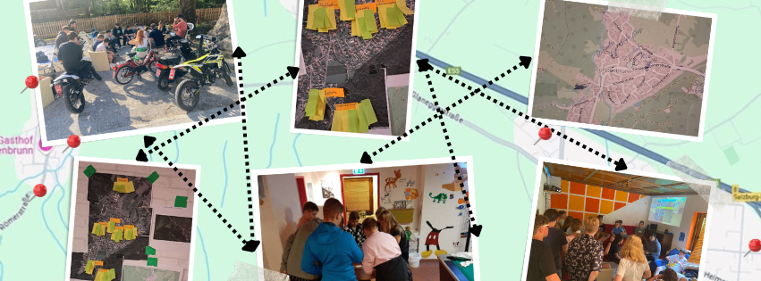 Bild enthält, Art, Collage, Person, Machine, Wheel, Motorcycle, Transportation, Vehicle, People, Play Area