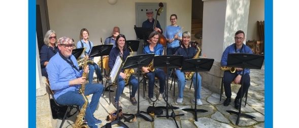Blue Monday Sax Kapelle with teachers and guests from the Hartberg Music School. Concert and session at the Schlossrestaurant Bottega. Monday, April 27, 19:30.