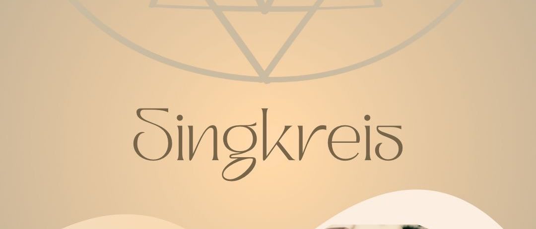 Eine Werbung für die Angaia Singkreis Veranstaltung am Samstag, 18. Oktober, von 19:00 bis 20:30. Es zeigt einen Mann und eine Frau, die lächeln, wobei der Mann Gitarre spielt.