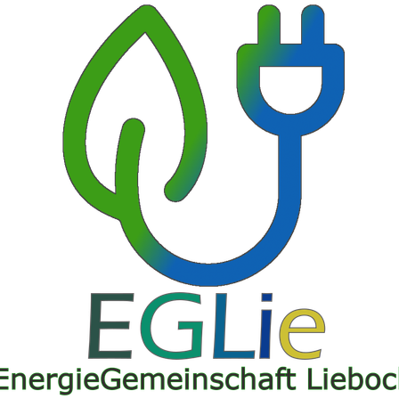 Das Logo zeigt einen stilisierten Stecker mit einem grünen Blatt, der Energie und Nachhaltigkeit repräsentiert, mit dem Text 'EGLie' darunter.