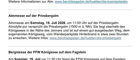 Erleben Sie Ruhe am Königstalm am Jenner. Samstag, 11. Juli 2026, um 11:00 Uhr. Trotz der Nähe zum beliebten Jenner, bietet die Alm Ruhe und Einsamkeit. Weitere Infos unter www.berchtesgaden.de/huetten/die-koenigstalm.