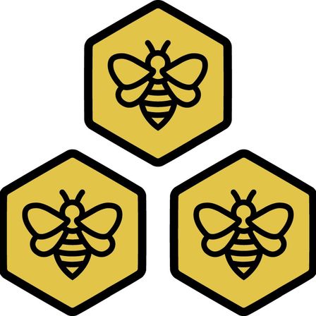 Bild enthält, Animal, Bee, Insect, Invertebrate, Wasp, Honey Bee, Symbol, Road Sign, Sign