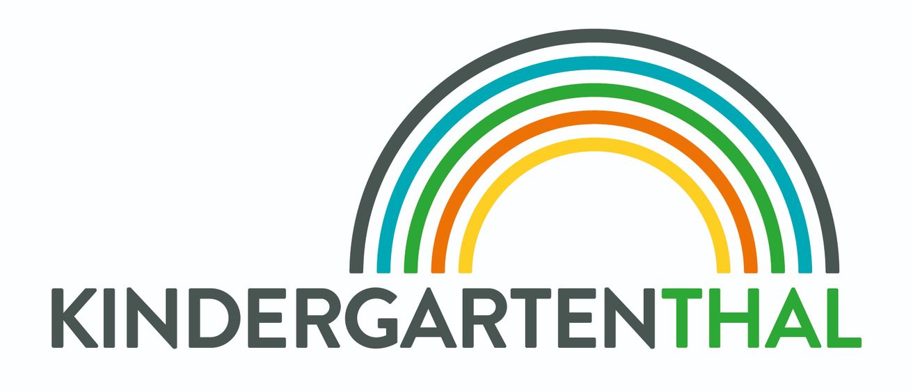 Ein leuchtender Regenbogen mit dem Wort 'ERGARTEN' darunter, was auf einen Bezug zu Gartenarbeit oder Natur hindeutet.