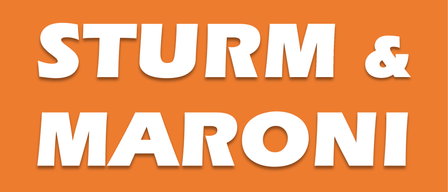 An orange poster advertising the Maroni event on October 3, 2026, featuring the logo of the Grafendorf Fire Department.