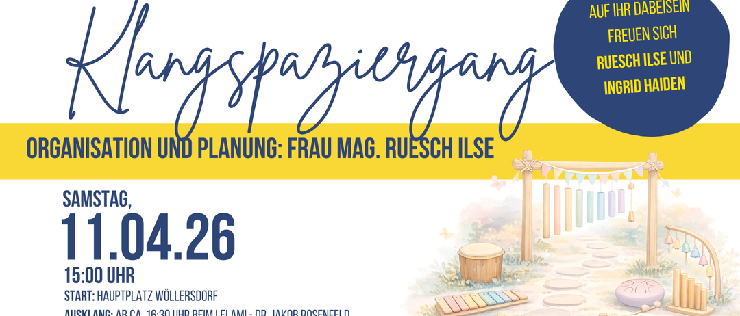 Plakat für einen Musik- und Spielabend am 26. April in Vollersdor. Organisiert von Frau Mag. Ruesch Ilse. Der Event findet um 20 Uhr bei Lelami statt. Adresse: Anna Steuergasse 1.