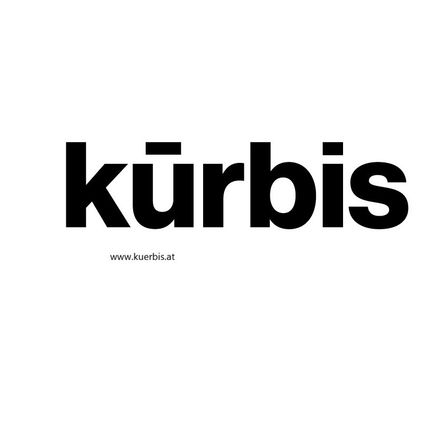 Das Bild zeigt das Wort 'kürbis' in Schwarz auf einem weißen Hintergrund. Darunter befindet sich die Websiteadresse 'www.kuerbis.at'.