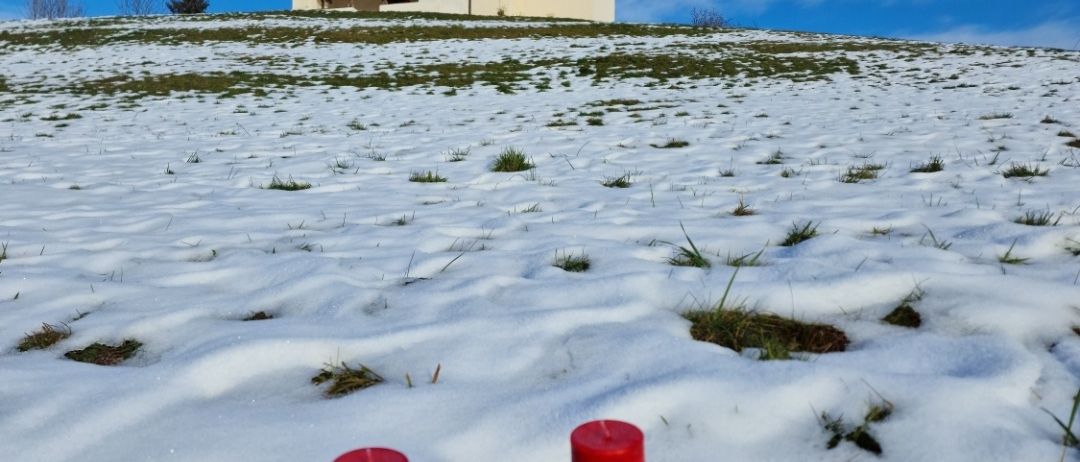 Bild enthält, Building, Spire, Person, Outdoors, Shelter, Candle, Clock Tower, Bell Tower, Tree, Nature