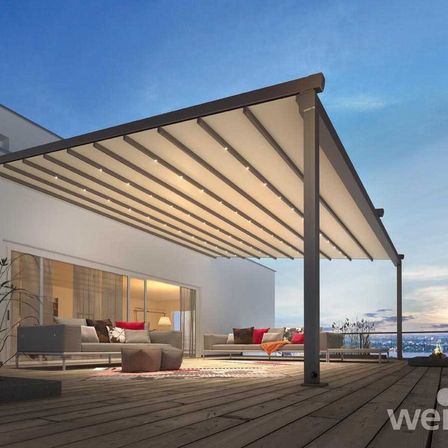 Bild enthält, House, Housing, Porch, Canopy, Patio, Awning, Interior Design, Couch