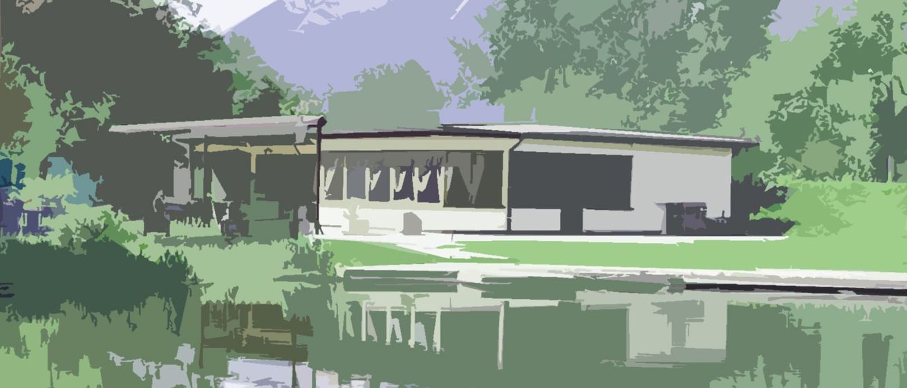 Bild enthält, Outdoors, Shelter, Nature, Scenery, Vegetation, Water, Waterfront, Land, Pond, Grass