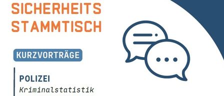 Ein Informationsposter über eine Stammtisch-Veranstaltung, das Datum, Uhrzeit und Ort sowie eine kurze Beschreibung des Veranstaltungszwecks enthält.