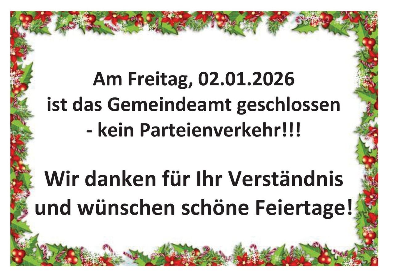 Schild_Oeffnung_Gemeindeamt_Feiertage_2025-26