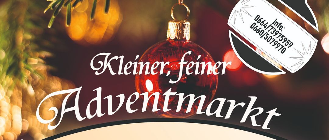 Werbung für einen kleineren, feineren Adventmarkt. Bietet handgefertigte Weihnachtsdekorationen, kreative Geschenkideen und selbstgemachte Leckereien. Termine: 15.11.2025 13:00-18:00 Uhr, 16.11.2025 13:00-18:00 Uhr. Ort: Pichler-GroBdorf 8, 8612 Tragob (nahe der Kirche). Parkplätze in der Nähe.
