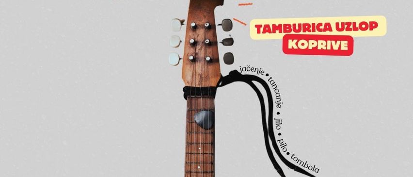 Plakat für Hrvatska Noc Vol. III, das ein traditionelles Saiteninstrument zeigt. Veranstaltungsdatum: 25. Juli 2025. Eintritt für Personen ab 18 Jahren inklusive.