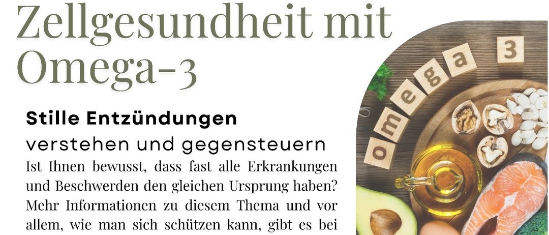 Gesundheitsvortrag über stille Entzündungen am 26. November 2025 um 18:00 Uhr. Themen: Herz, Nervensystem, Bewegung, Gehirn, Schwangerschaft, Immunsystem. Referentin: Maria Singer. Eintritt frei, max. 15 Teilnehmer - Anmeldung bitte unter: