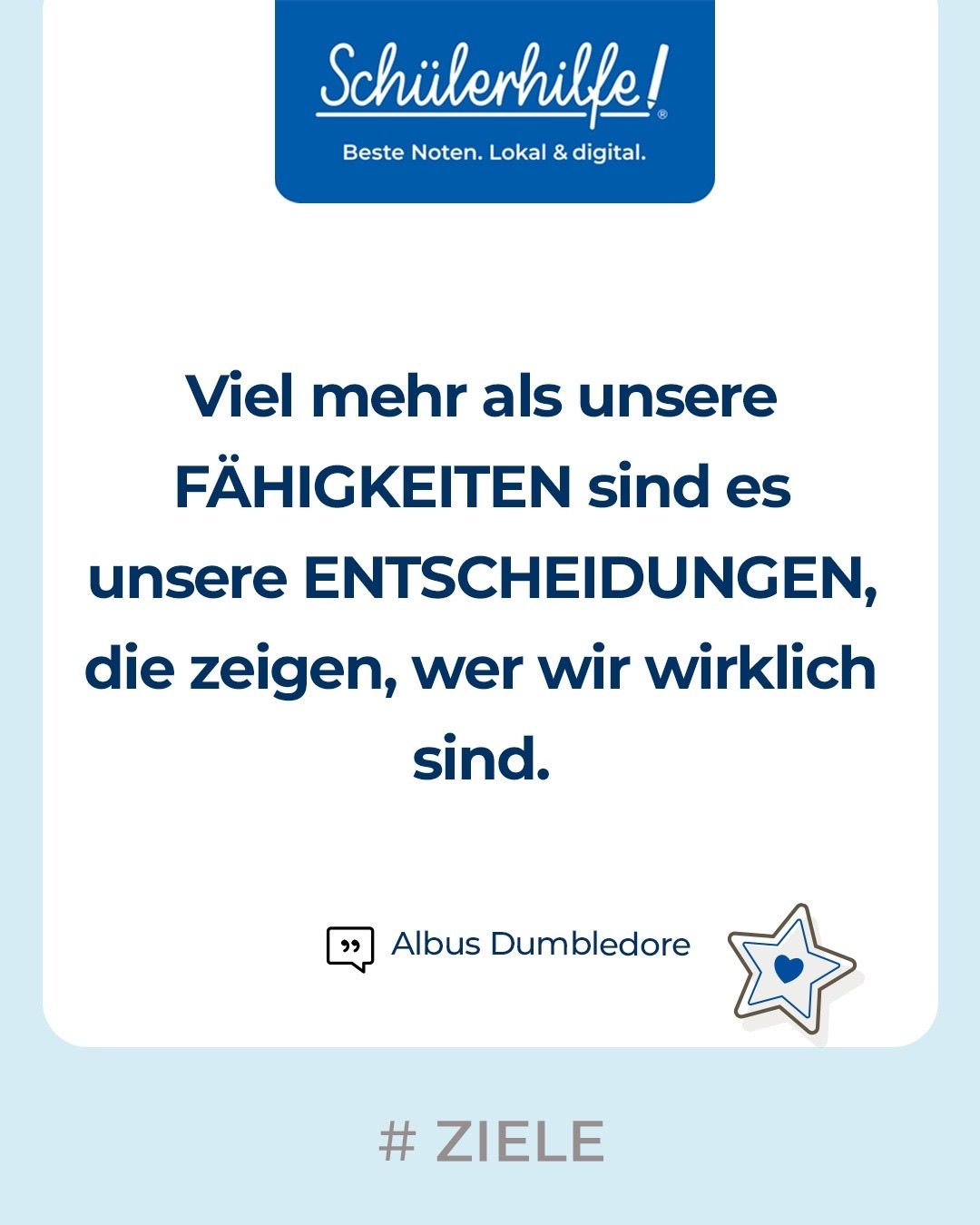 Ein Zitat von Albus Dumbledore: Viel mehr als unsere Fähigkeiten sind es unsere Entscheidungen, die zeigen, wer wir wirklich sind.