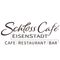 Das Logo für Schloss Cafe in Eisenstadt zeigt eine stilisierte Schrift 'Schloss Cafe', darunter steht 'EISENSTADT', was auf den Standort des Cafes hinweist. Darunter sind 'CAFE | RESTAURANT | BAR' in einer geradlinigen Schrift zu sehen.