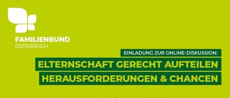 Eine Einladung des Familienbund Osterreich zur Online-Diskussion über elterliche Gerechtigkeit. Die Veranstaltung wird von Dieter Brettlweiser-Ebster geleitet und findet am 18. November 2025 um 18:00 über Zoom statt. Eine Anmeldung ist erforderlich. Kontakt per E-Mail bis zum 16. November 2025.