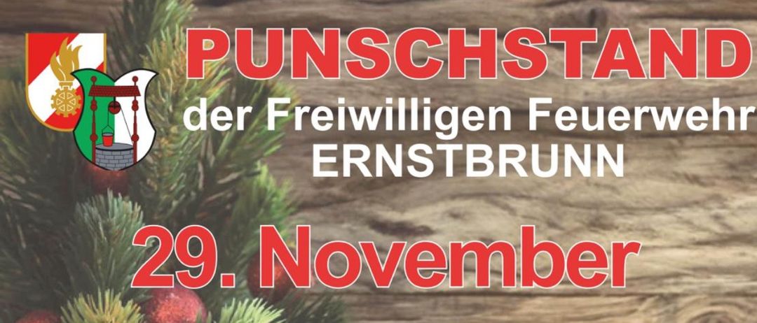 Ein Ereignis in der Feuerwache Ernstbrunn bietet Aktivitäten wie Kinderpunsch, Glühwein, Langos und Waffeln. Es findet am 29. November und 27. Dezember 2025 ab 17:00 Uhr statt.