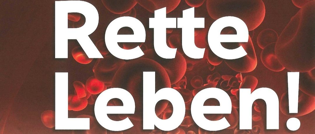 Werbung für eine Blutspendeveranstaltung am 12. August 2026 im Windkraft Simonsfeld von 16:30 bis 19:30 Uhr. Webseite www.blutbank.at.