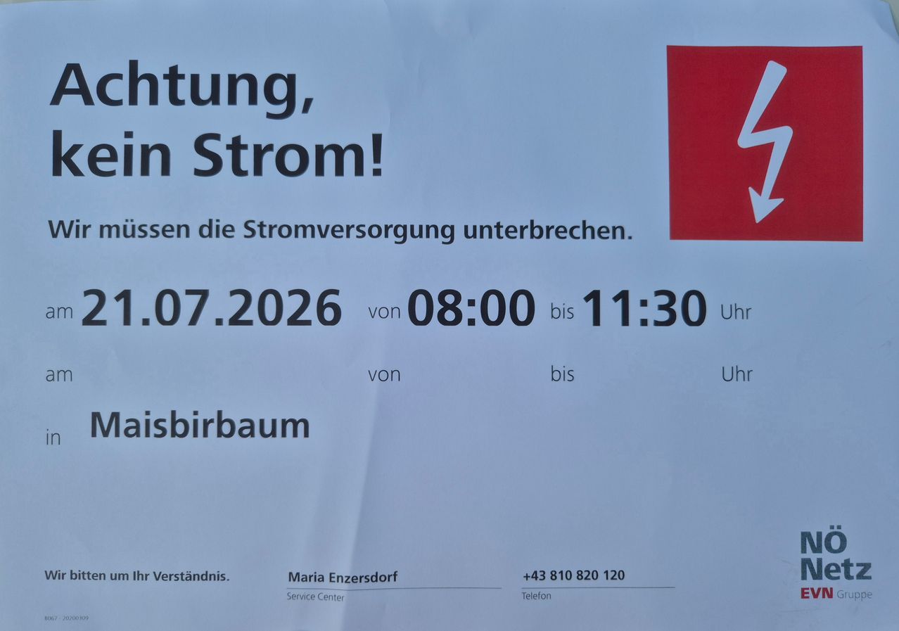 NETZ-NAbschaltungMaisbirbaum