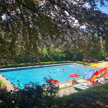 Pool, Water, Swimming Pool, Outdoors, Aerial View, Person, Nature