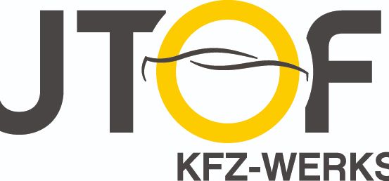 Das Logo für AUTOFIT KFZ-WERKSTAT, mit stilisiertem 'AUTO', gelbem Kreis und Welle sowie 'FIT' in fetten schwarzen Buchstaben. Darunter steht der Text 'KFZ-WERKSTAT' in Schwarz.
